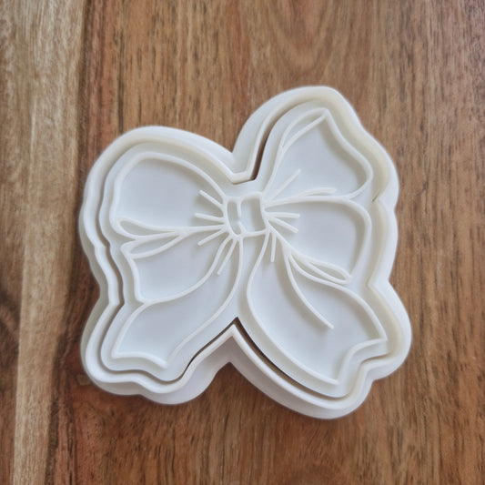 Sale Ballerina Bow Cookie Cutter and Stamp