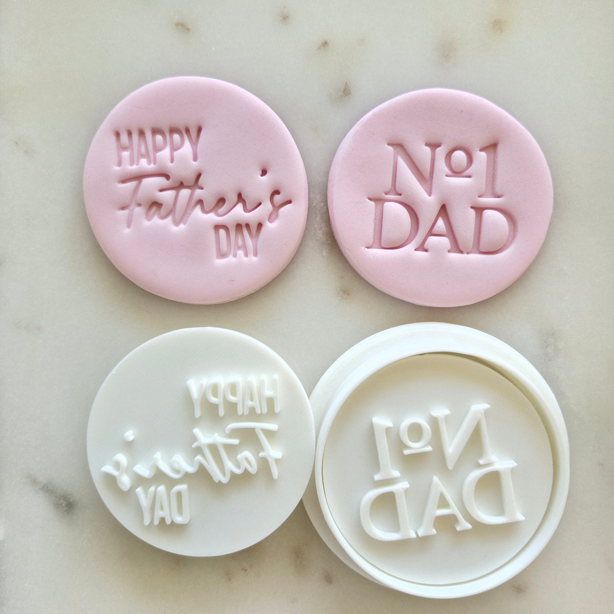 Father's Day Set Cookie Cutter and Stamp