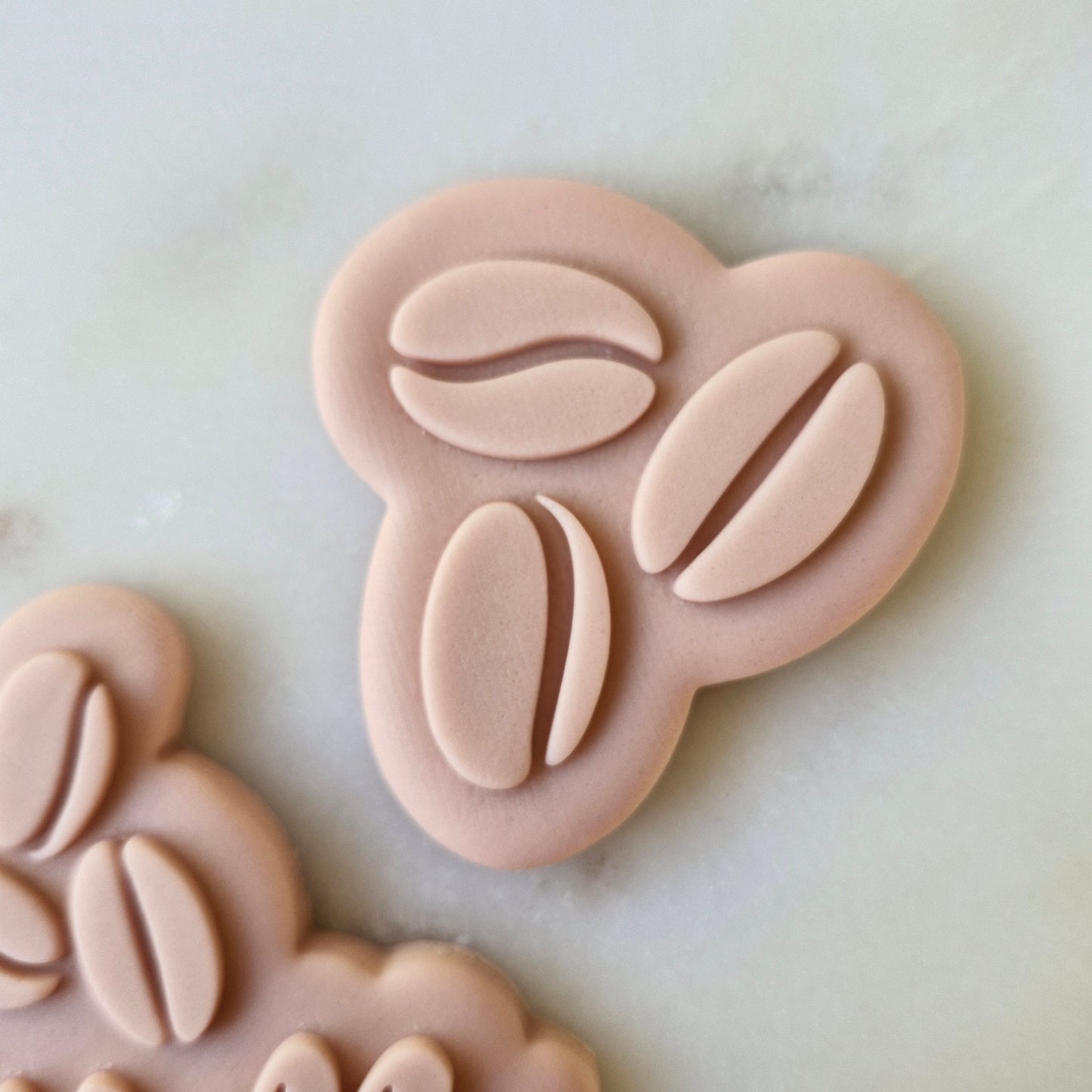 Coffee Beans Cookie Cutter and Deboss stamp