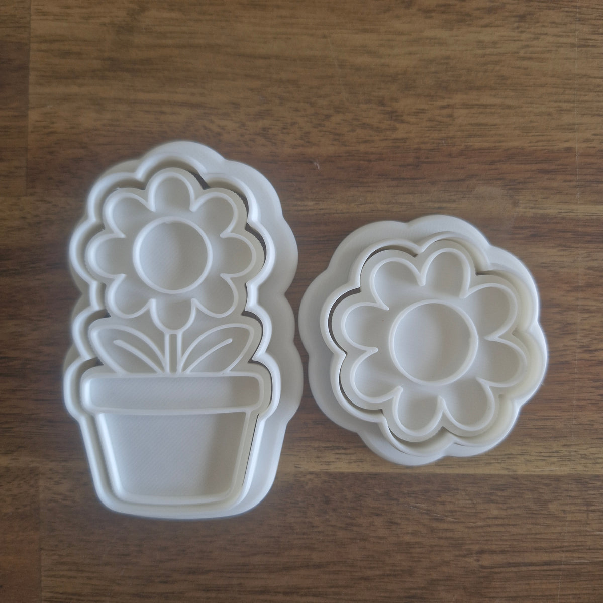 Sale Daisy Flower Set Cookie Cutter and Stamp