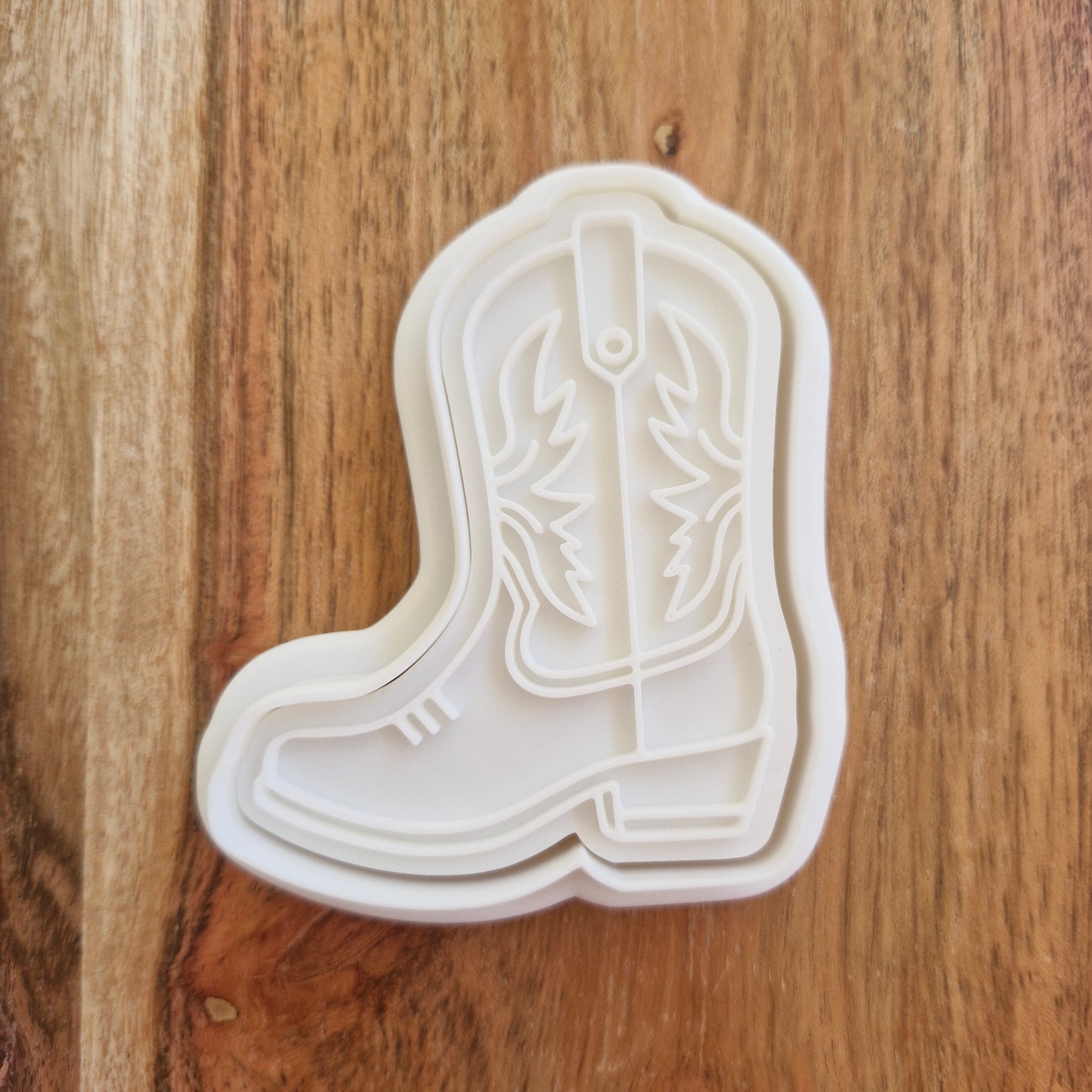 Sale Basic Cowboy Boot Cookie Cutter and Stamp