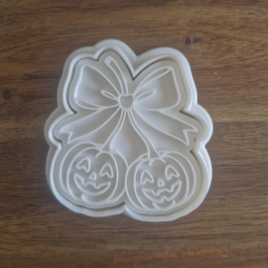 Sale Cherry Pumpkins Cookie Cutter and Stamp
