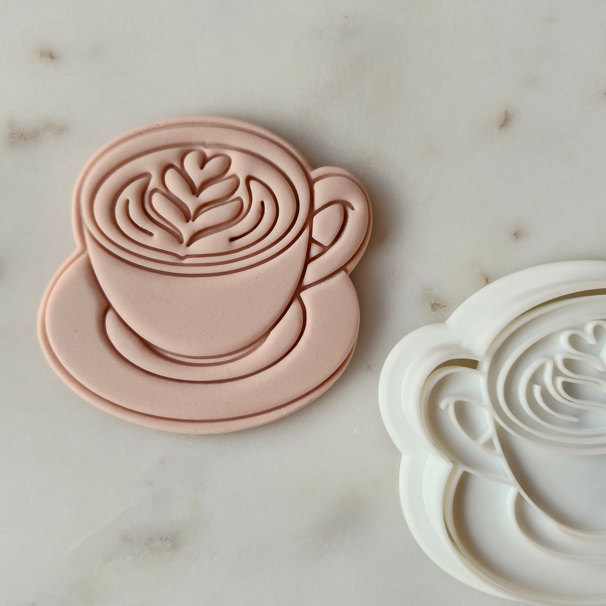 Coffee Cup Cookie Cutter and Stamp zoomed out