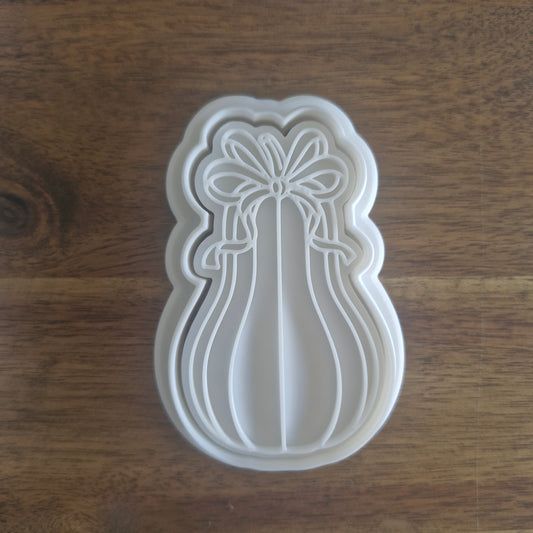 Sale Coquette Tall Pumpkin Cookie Cutter and Stamp