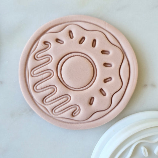 Donut with Half Sprinkles Cookie Cutter and Stamp