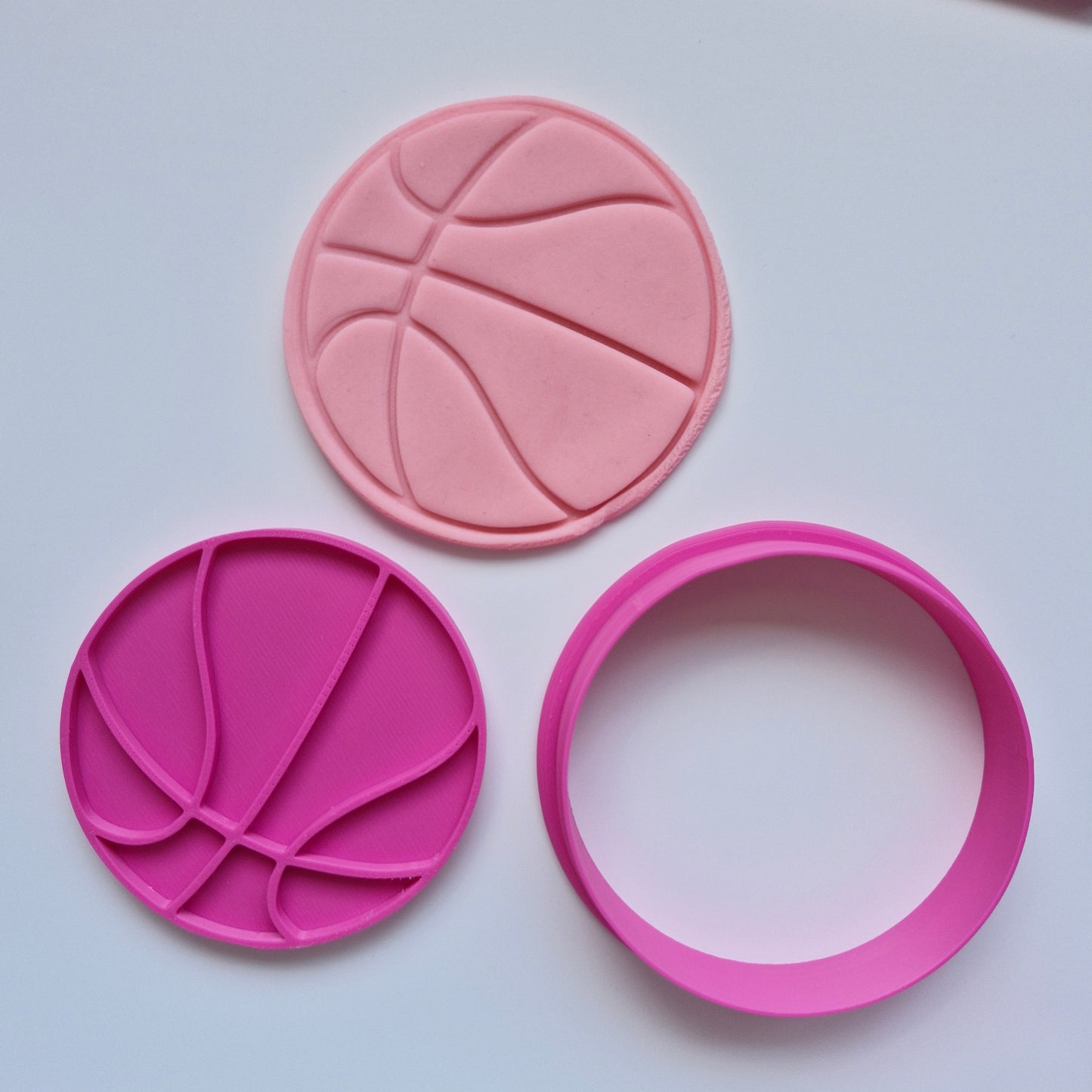 Basketball Cookie Cutter and Stamp (Set of 4)