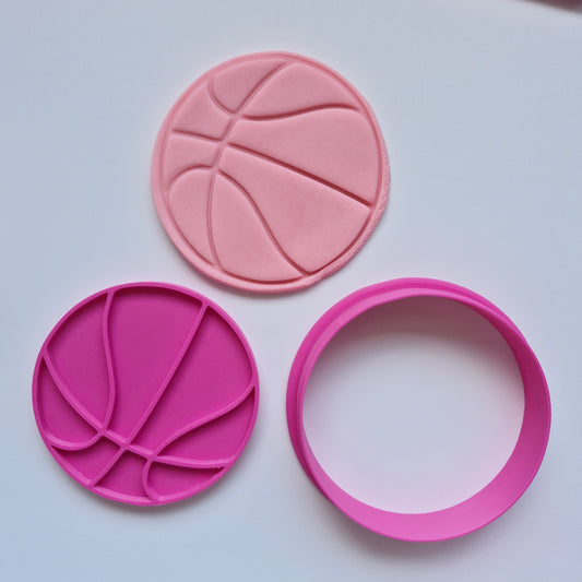 Basketball Ball Cookie Cutter and Stamp