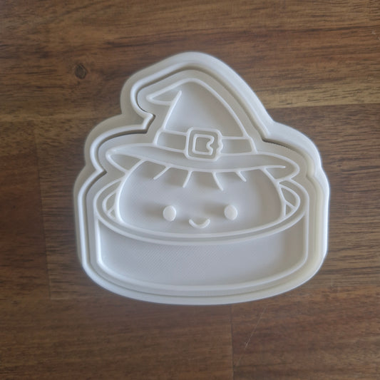 Sale Halloween Witch Dumpling Cookie Cutter and Stamp