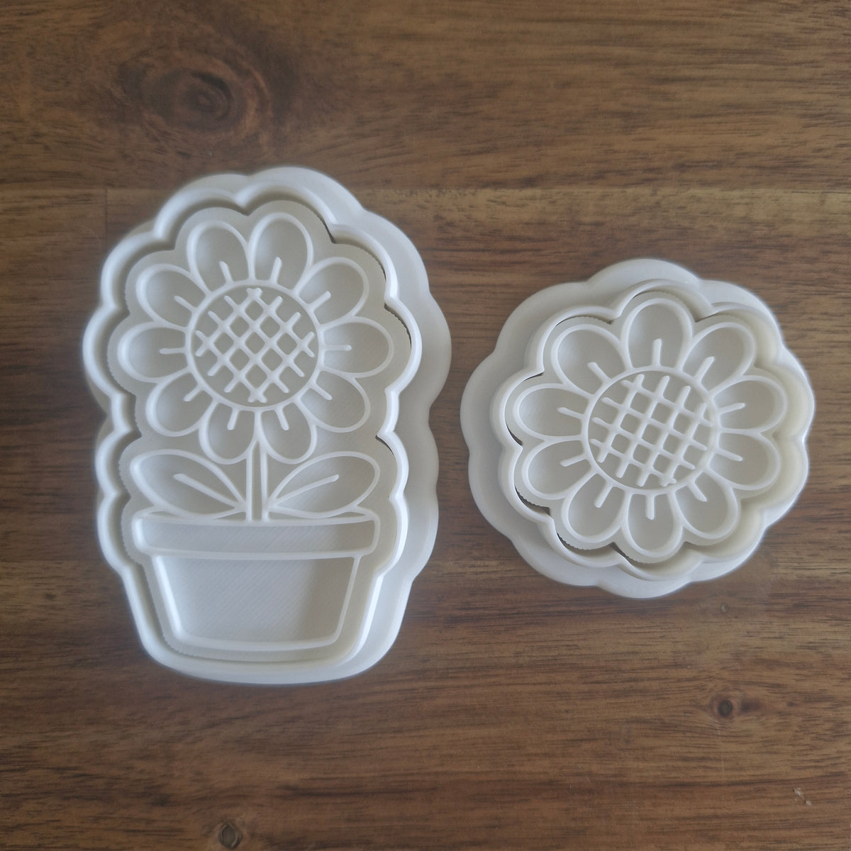 Sale Sunflower Set Cookie Cutter and Stamp