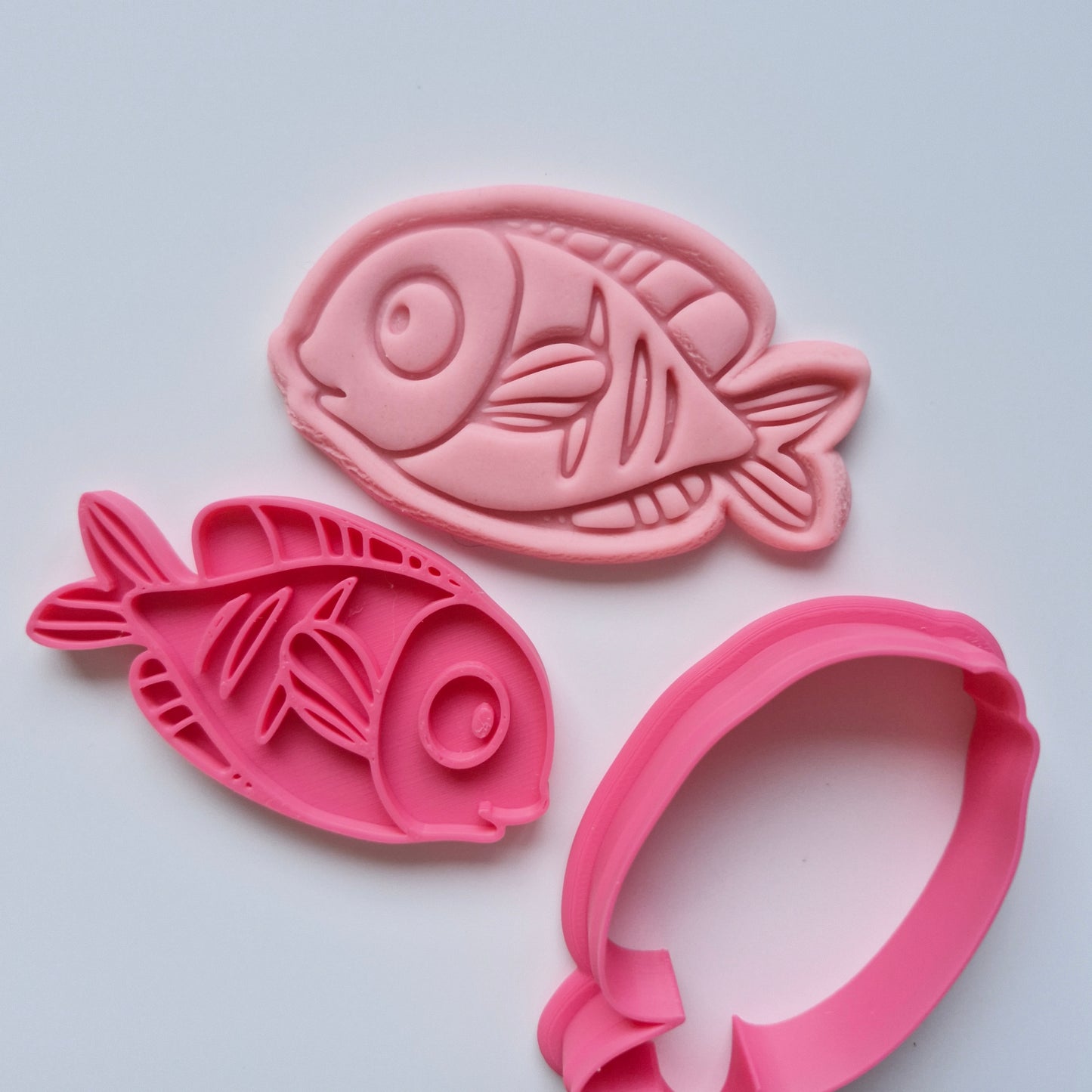 Cute fish Cookie Cutter and Stamp