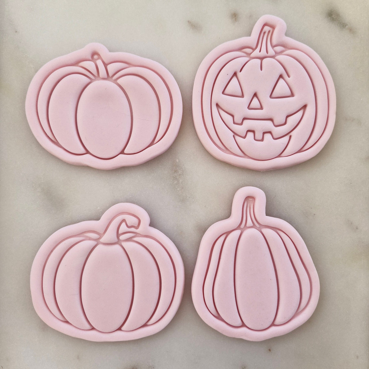 Pumpkin Set Cookie Cutter and Stamp