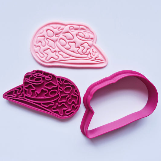 Cowhide Cowboy Hat, Cookie Cutter and Stamp