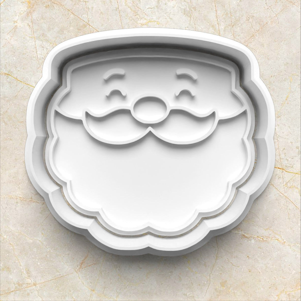 santa face Christmas Santa Puzzle Set Cookie Cutter and Stamp