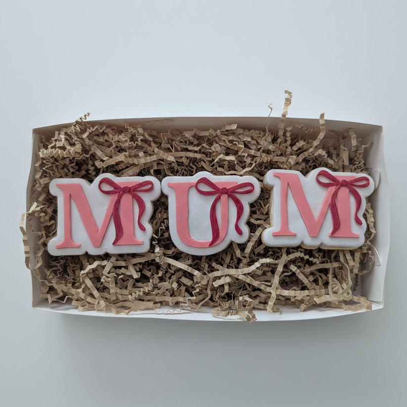 Mum with Bow Cookie Cutter and Deboss Stamp
