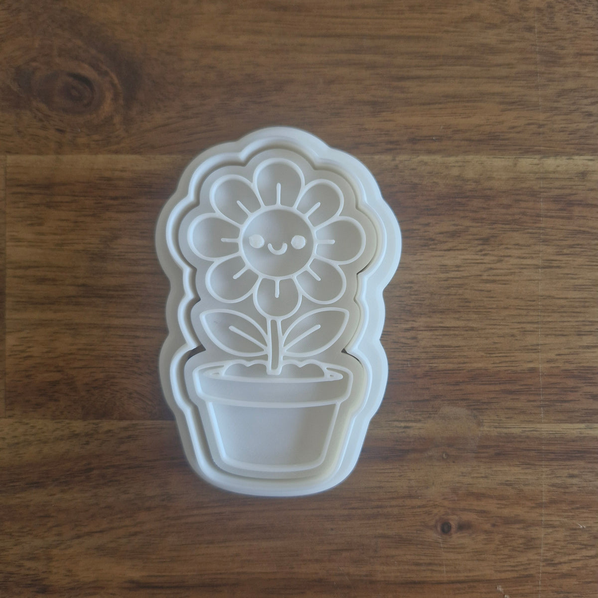Sale Happy Daisy In Pot Cookie Cutter and Stamp