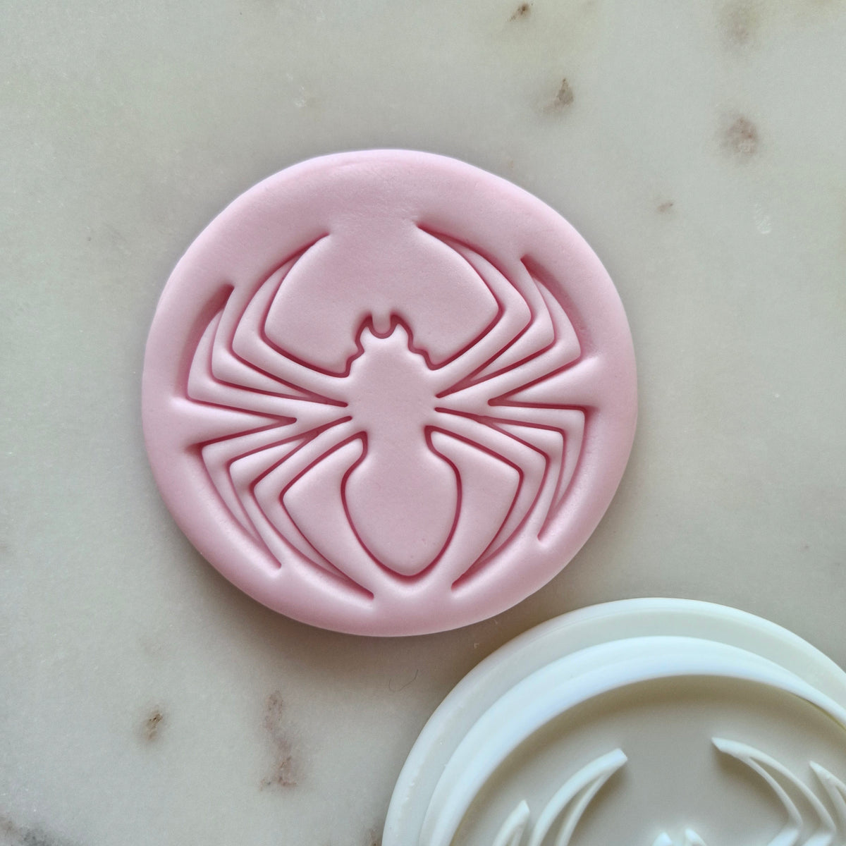 Spider Outline Cookie Cutter and Stamp zoomed in