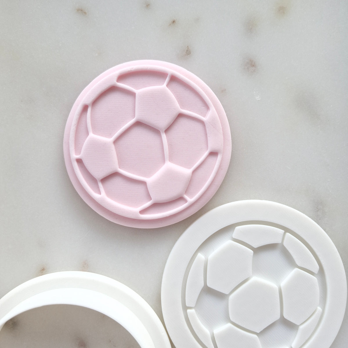 Soccer Ball Cookie Cutter and Deboss Stamp zoomed out