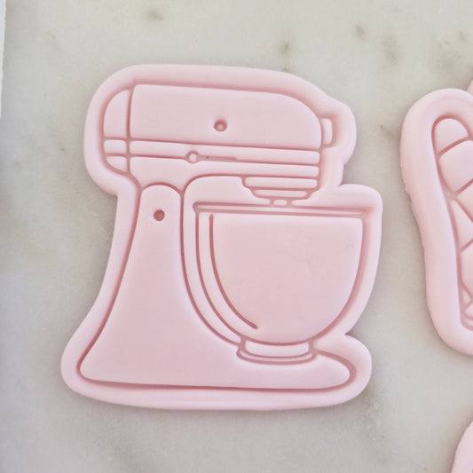Baking Theme Set Cookie Cutter and Stamp STAND MIXER Stand Mixer Cookie Cutter and Stamp