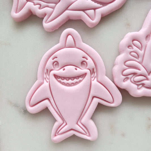 Standing Shark Cookie Cutter and Stamp