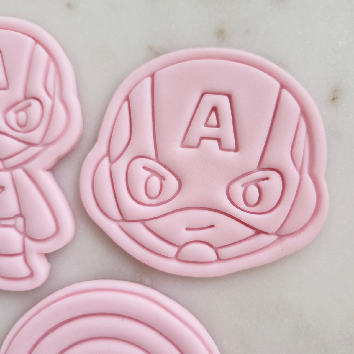 Superhero A Set of 3 Cookie Cutter and Stamp