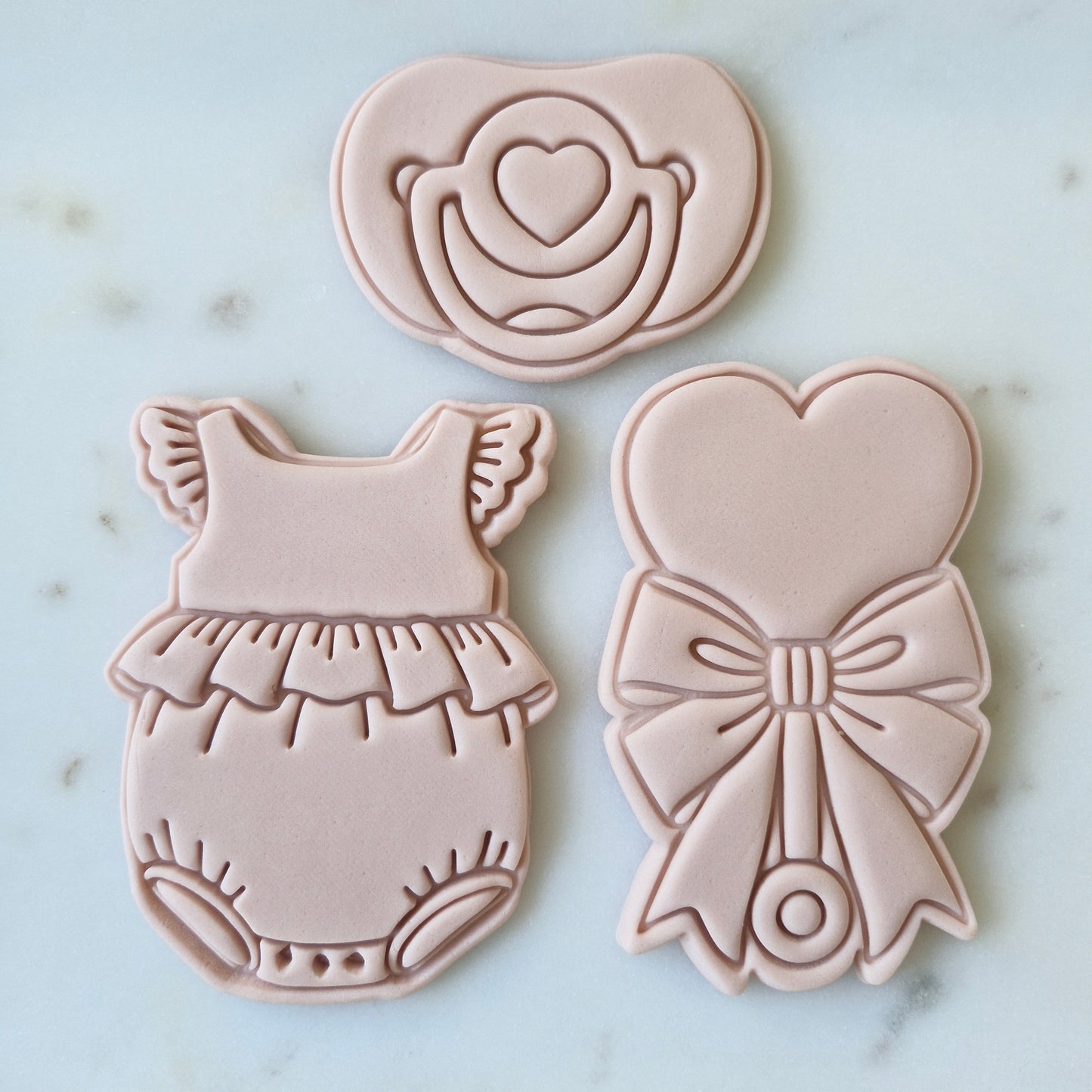Baby Sweet Heart Set Cookie Cutter and Stamp