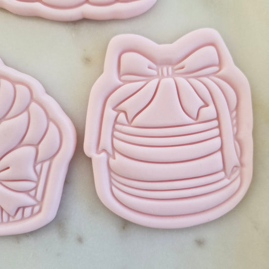 Sweets Set Cookie Cutter and Stamp macarons Coquette Macarons Stack Cookie Cutter and Stamp
