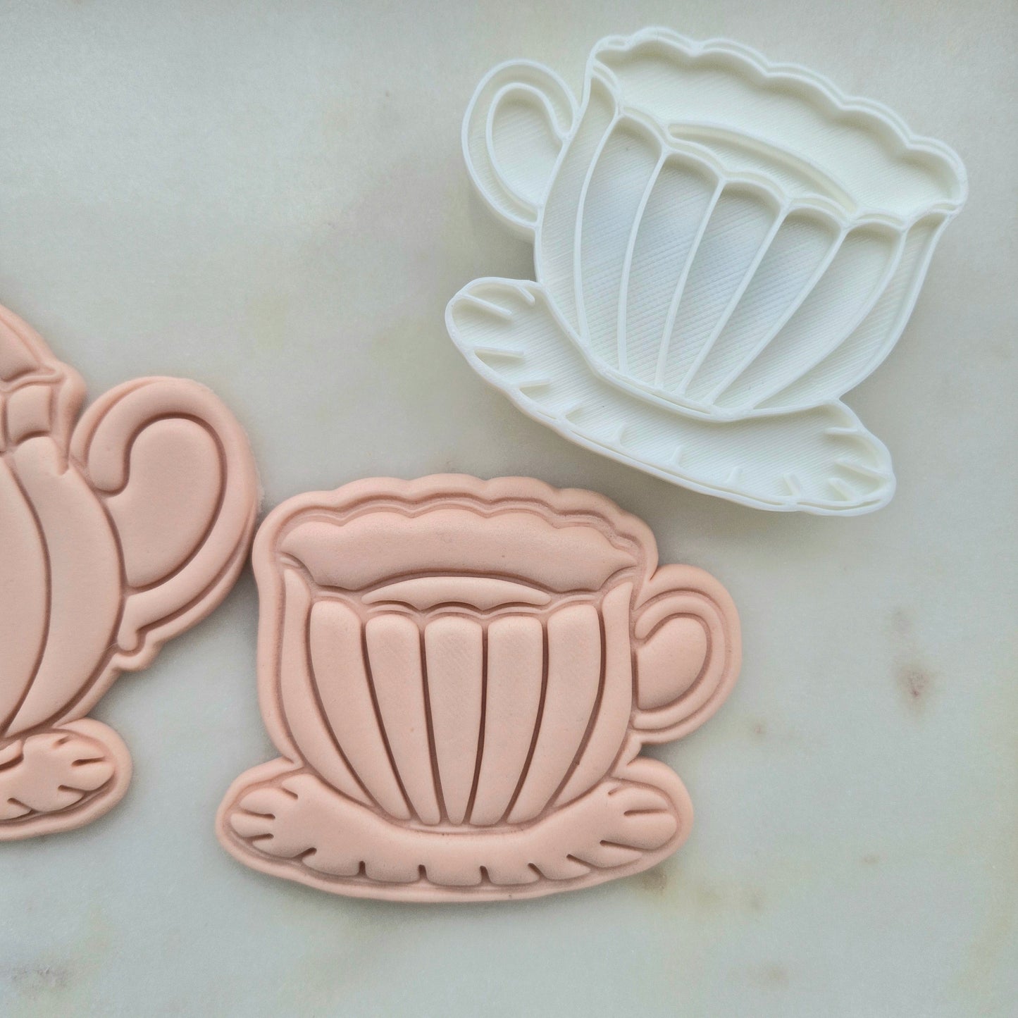 Teacup Cookie Cutter and Stamp zoomed out