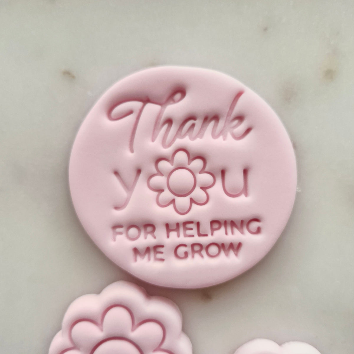Thank You for Helping Me Grow Set VS1 Cookie Cutter and Stamp circle stamp