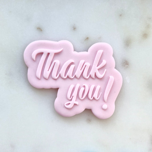 Thank You Cookie Cutter and Deboss Stamp zoomed out