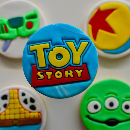 Story of Toys Set Cookie Cutter and Stamp toy story Story of Toys Circle Cookie Cutter and Stamp