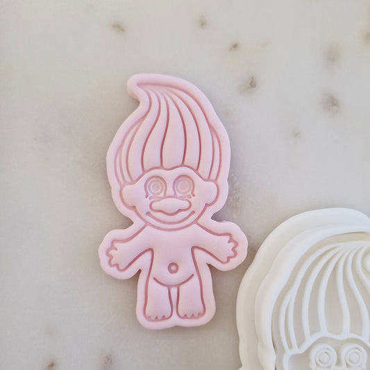 Troll Set Cookie Cutter and Stamp full body only