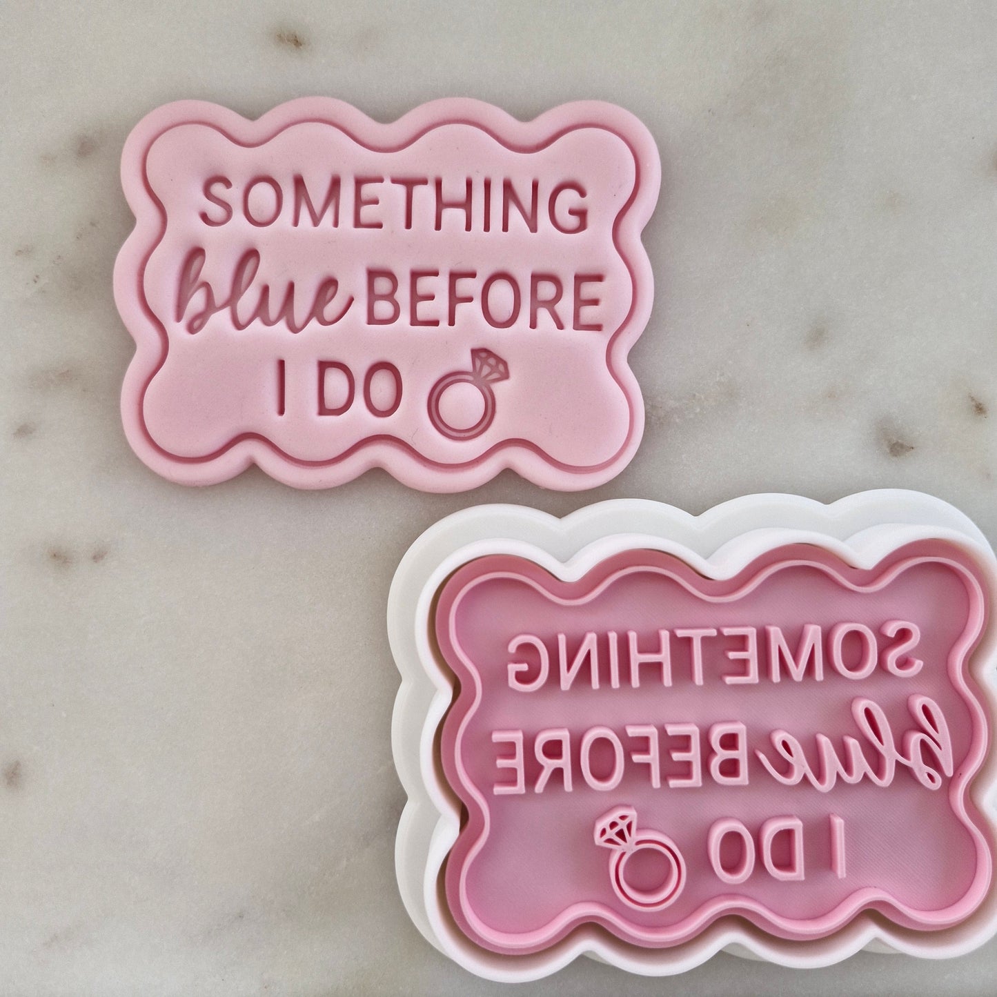 Something Blue Before I do VS3 Cookie Cutter and Stamp zoomed out