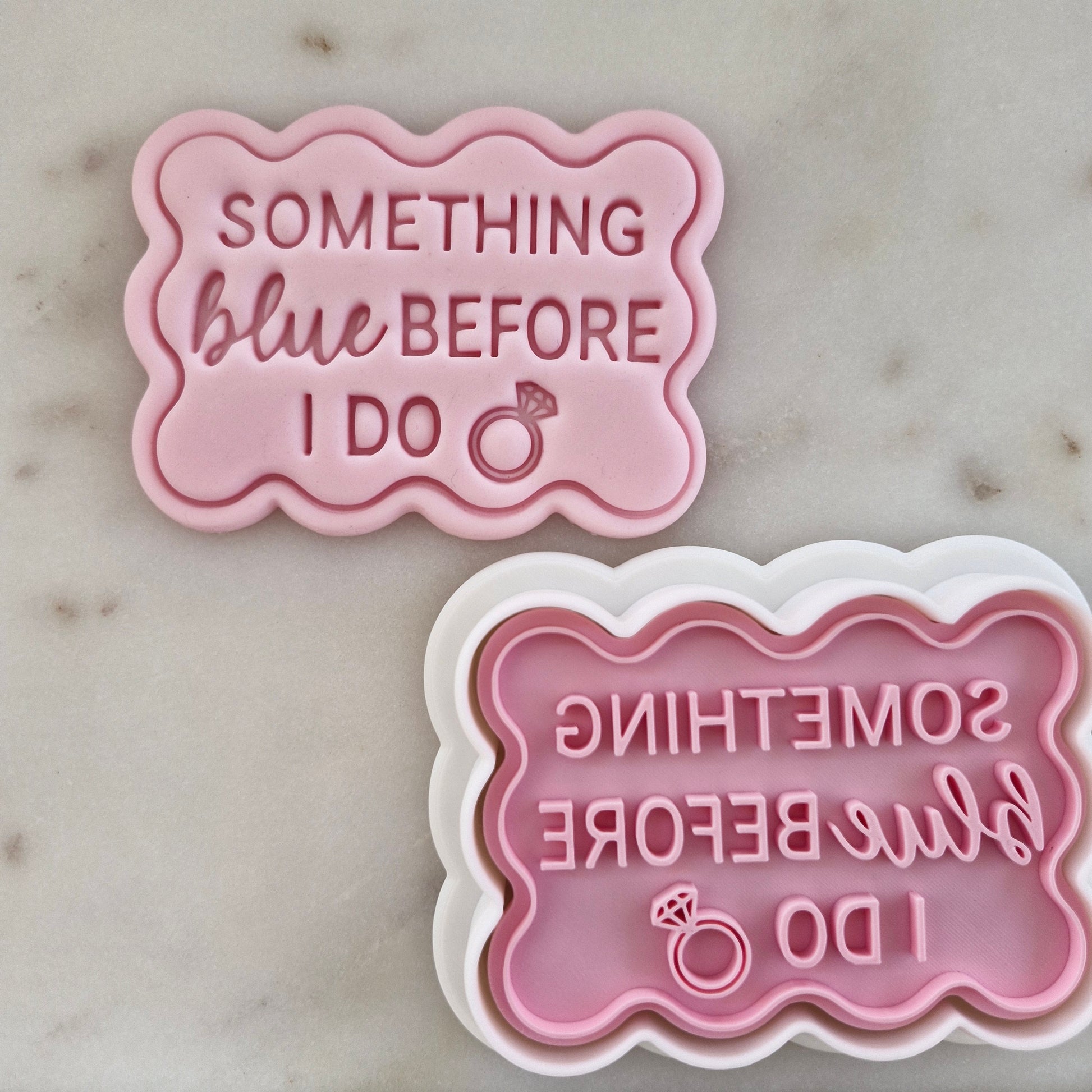 Something Blue Before I do VS3 Cookie Cutter and Stamp zoomed out