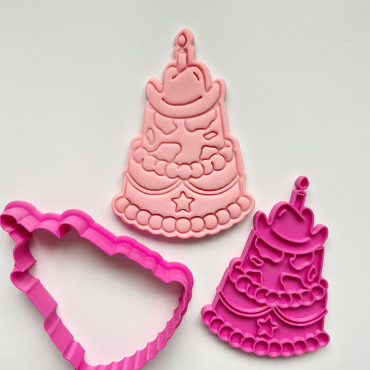 Western Cake, Cookie Cutter and Stamp