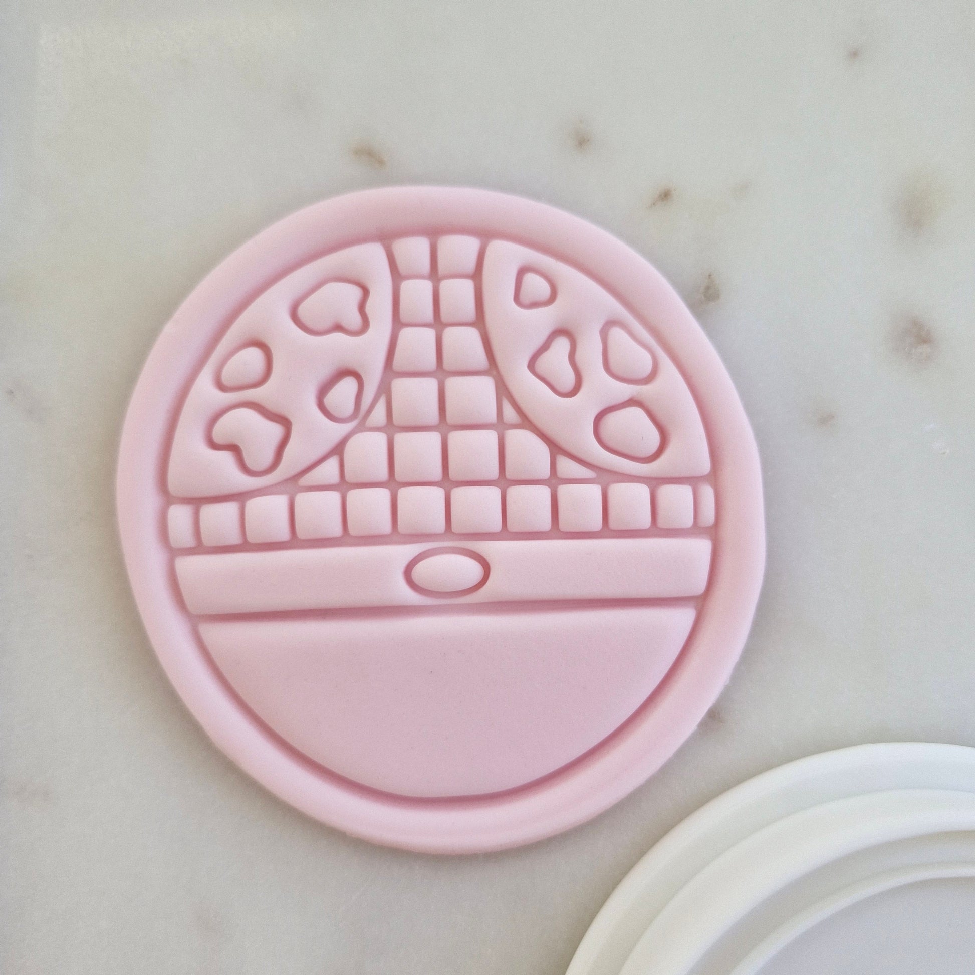 Cowboy Circle Cookie Cutter and Stamp ZOOMED IN
