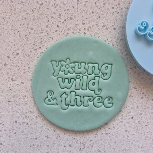 Young Wild and Three, Cookie Cutter and Stamp